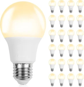 24 Pack A19 LED Light Bulbs, 40 Watt Equivalent LED Bulbs, 2700K (Soft White) - Picture 1 of 7