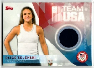 2016 Topps Olympics Team USA Paige Selenski Women's Field Hockey Swatch Relic - Picture 1 of 1