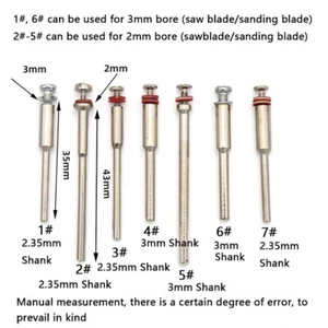 2.35mm / 3mm Split Shank Spindle Sand Paper Mandrel Polishing Grinder Accessory - Picture 1 of 4