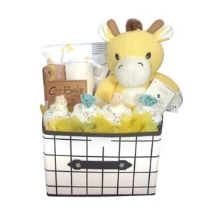 Knitted Giraffe Large Unisex Baby Hamper | Baby Shower Gift Melbourne - Picture 1 of 5