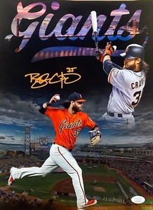 BRANDON CRAWFORD SIGNED San Francisco GIANTS 11X14 PHOTO JSA COA 3 - Picture 1 of 4