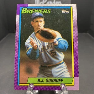 1990 Topps BJ Surhoff #696 Milwaukee Brewers - Picture 1 of 2