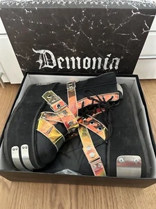 Demonia Unisex Plateauschuhe schwarz Magic Mirror Platform Boots/Shoes Gr 38 - Bild 1 von 6