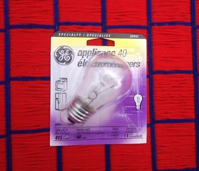 new GE APPLIANCE oven 120V Refrigerator 40w clear 40 watt 40A15 LIGHT BULB A15 - Image 1 of 4