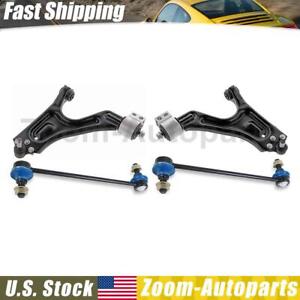 Front Lower Control Arm w/ Ball Joint Sway Bar Link For 2002-2006 Saab 9-5