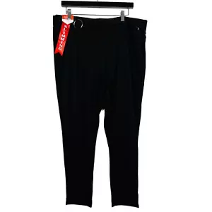 NUOVO! Pantaloni Scuba Collection Maze neri casual - 3X - Foto 1 di 5