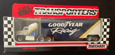 Matchbox Super Star Transporters GoodYear Racing Huggins Tires Sales 1992 NASCAR - Image 1 of 4