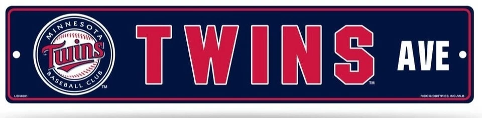 Minnesota Twins Team Color Street Sign Décor 5" x 24" - Image 1 of 1