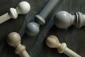 50mm Honister Wood Curtain Pole Set for eyelet, pencil and pinch pleat - Picture 1 of 7