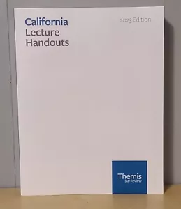 California Lecture Handouts Themis Bar Review 2023 NEW - Picture 1 of 4