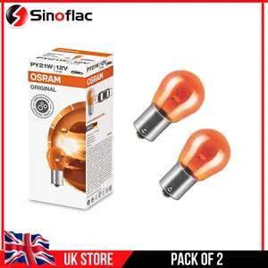 Osram PY21W 7507 581 Amber 12V 21W Car Indicator Bulb - Picture 1 of 9