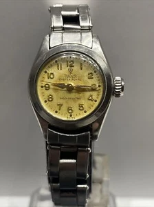 Ladies Vintage Stainless Steel Tudor Oyster Manual Winding Wrist Watch - Picture 1 of 10