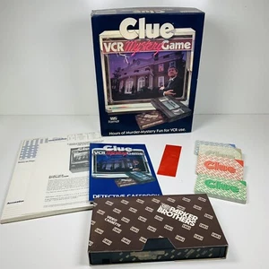 VTG Clue VCR Mystery Game Parker Brothers 1985 Detective Crime NEVER USED  - Picture 1 of 12