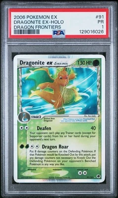 PSA 1 Dragonite ex 91/101 Dragon Frontiers Ultra Rare Pokemon Card - Image 1 of 2