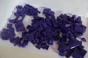 150 grams LEGO Dark Purple bundle - 168x bricks plates & variety of parts - Picture 1 of 5