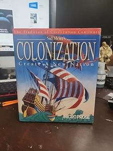 Sid Meier's Colonization - Create A New Nation 1994 IBM CD-ROM PC Big Box Vintage - Bild 1 von 5