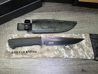 Kizylar Korshun 10.4" Full Tang Russian Knife 9CR18MOV Steel, TPR Grip - Image 1 of 4