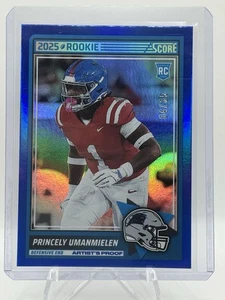 Princely Umanmielen 2025 Panini Score Rookie Artist’s Proof /35 #86 Panthers - Picture 1 of 2