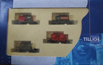 Sehr schönes Behälterwagenset von Tillig 01332 Spur TT/1:120 NEU + OVP - Bild 1 von 4