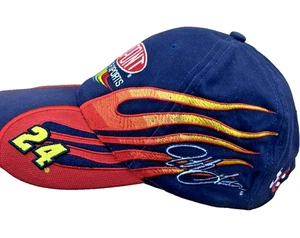 Vintage Jeff Gordon Dupont 200 Years Flame NASCAR Racing Snapback Hat Cap Chase - Picture 1 of 14