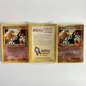Pokemon Entei Black Star Movie Promo Reverse Holo SET (3 Cards) NM - Picture 1 of 2