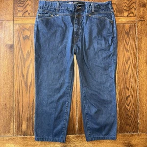 Marithe Francois Girbaud Jeans Mens 40x24 Blue Wide Leg Baggy Vintage Denim Y2K - Picture 1 of 10
