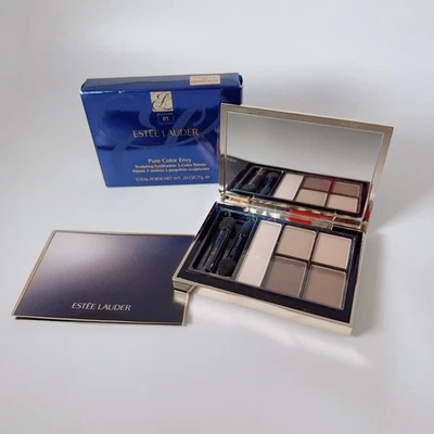 Estee Lauder Pure Color Envy Sculpting EyeShadow 5 Color Palette In Defiant Nude - Image 1 of 4
