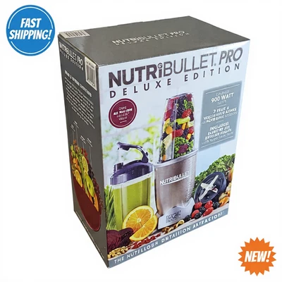 NUEVA Licuadora NutriBullet Pro Deluxe Edition 900 vatios 13 piezas NB9-1301 Nutri Bullet Foto 1 de 4