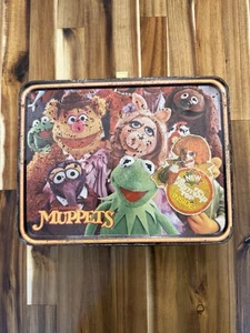 Lonchera y termo The Muppets 1979 * Fiambrera vintage cubo de hojalata (tiene óxido) - Imagen 1 de 8