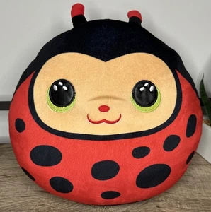TY Squish-A-Boos IZZY Ladybug 12" Plush Stuffed Animal Cushion Pillow Soft Toy - Picture 1 of 6