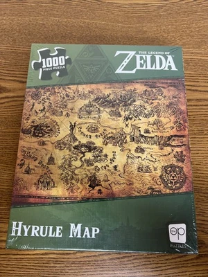 The Legend of Zelda Hyrule Map Jigsaw Puzzle, 1000-Pieces - Image 1 of 2