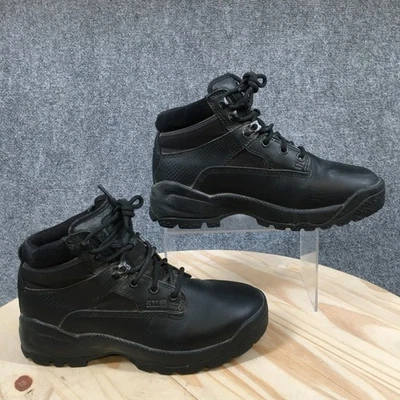 Botas 5.11 para hombre 7.5 ATAC 6 pulgadas botas tácticas bajas 12002 cuero negro con cordones Foto 1 de 4