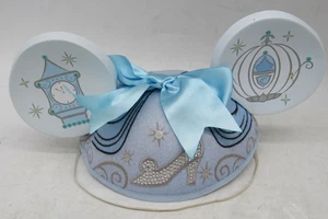 Disney Parks Cenicienta Lentejuelas Azul Minnie Mickey Orejas Sombrero Arco y Bling Adulto - Imagen 1 de 8