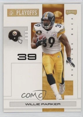2007 Playoff NFL Playoffs Gold /299 Willie Parker #77 - Image 1 of 2