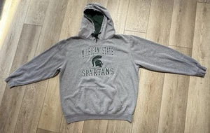 Colosseum Michigan State Hoodie Sweatshirt Mens XXL Embroidered Spell Out - Picture 1 of 10