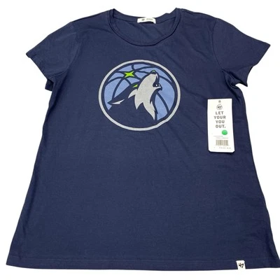 Camiseta para mujer Minnesota Timberwolves azul Atlas - talla mediana precio de venta sugerido por el fabricante: $35 Foto 1 de 4