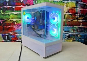 Custom RGB Gaming Desktop PC Intel Core i7 3.40 Quad 32 GB SSD Nvidia RTX 5060 - Picture 1 of 14