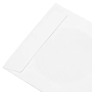 100 Pack CD DVD Sleeves Envelopes Thick Reusable Dustproof Disc Sleeves With CB - Afbeelding 1 van 22