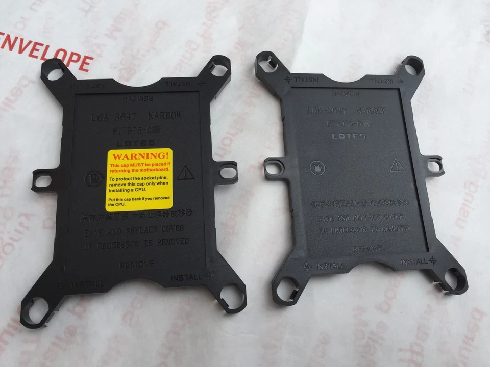 LOTE 10 Piezas Intel Escalable Xeon Socket LGA3647 CPU Cubierta Protectora, ORIGINAL Foto 1 de 1