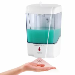 Automatic Soap Dispenser, Wall Mount Touchless Infra Red Sensor large 700 ml - Picture 1 of 5