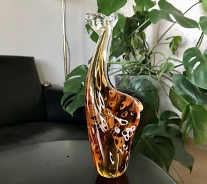 Vintage Murano? 60er Giraffe Figur Skulptur Briefbeschwerer? Glas mundgeblasen - Bild 1 von 14