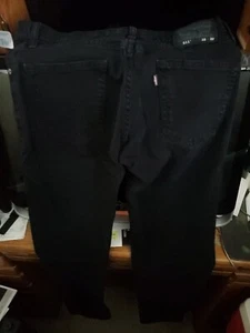 LEVI'S 511 Slim FIT JEANS 33x32 Medium Wash Black Worn Not Skinny USED Nice - Picture 1 of 7