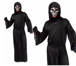 Erwachsene BLUTENDER SCHNITTER + MASKE Kostüm Herren Halloween Fun World Einheitsgröße - Bild 1 von 1