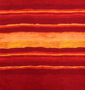 Tela de ropa/cortinas imitación dupioni vintage a rayas en tono tierra | 6,75 yardas x 45" - Imagen 1 de 14