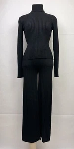 Zara Kids Girls Size 13-14 Turtleneck Ribbed Knit Sweater Wide Leg Matching Set - Picture 1 of 12