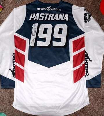 Camiseta Travis PASTRANA #199 Pastranaland firmada - mediana - X Games - certificado de autenticidad PSA Foto 1 de 4