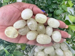 Lemon citrine tumble stone - tumbled citrine stone - small lemon citrine - Picture 1 of 10