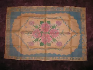 Vintage Pimitive Rug Hooking Pattern-WONDER ART "Rose Romance" Wool Yarn Guide - Picture 1 of 8