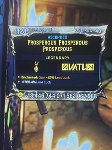 "Amuleto ""Próspero"" 1765% BOTÍN SUERTE" modificado de Tina's Wonderlands PS/XBOX/PC - Imagen 1 de 1