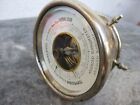 Genuine Vintage Brass Maritime Made France Aneroiod Barometer Old Nautical Tool